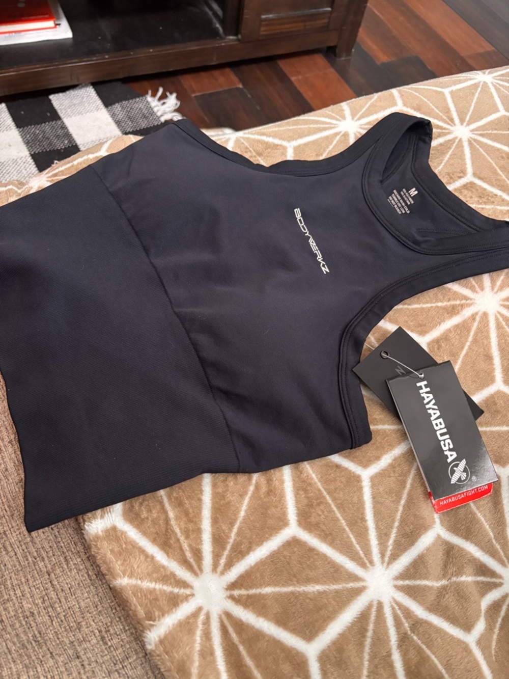 Women’s Black Racerback Crop Tank